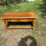 Solid oak coffee table from the 1970s.