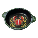 Shallow dish or ceramic serving dish by Gabriel Fourmaintraux.