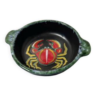 Shallow dish or ceramic serving dish by Gabriel Fourmaintraux.