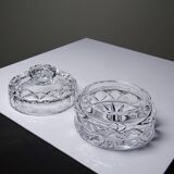 Petite boîte à bijoux cristal taillé, Tchécoslovaquie, vintage 1980-2000