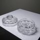 Small cut crystal jewellery box, Czechoslovakia, vintage 1980-2000