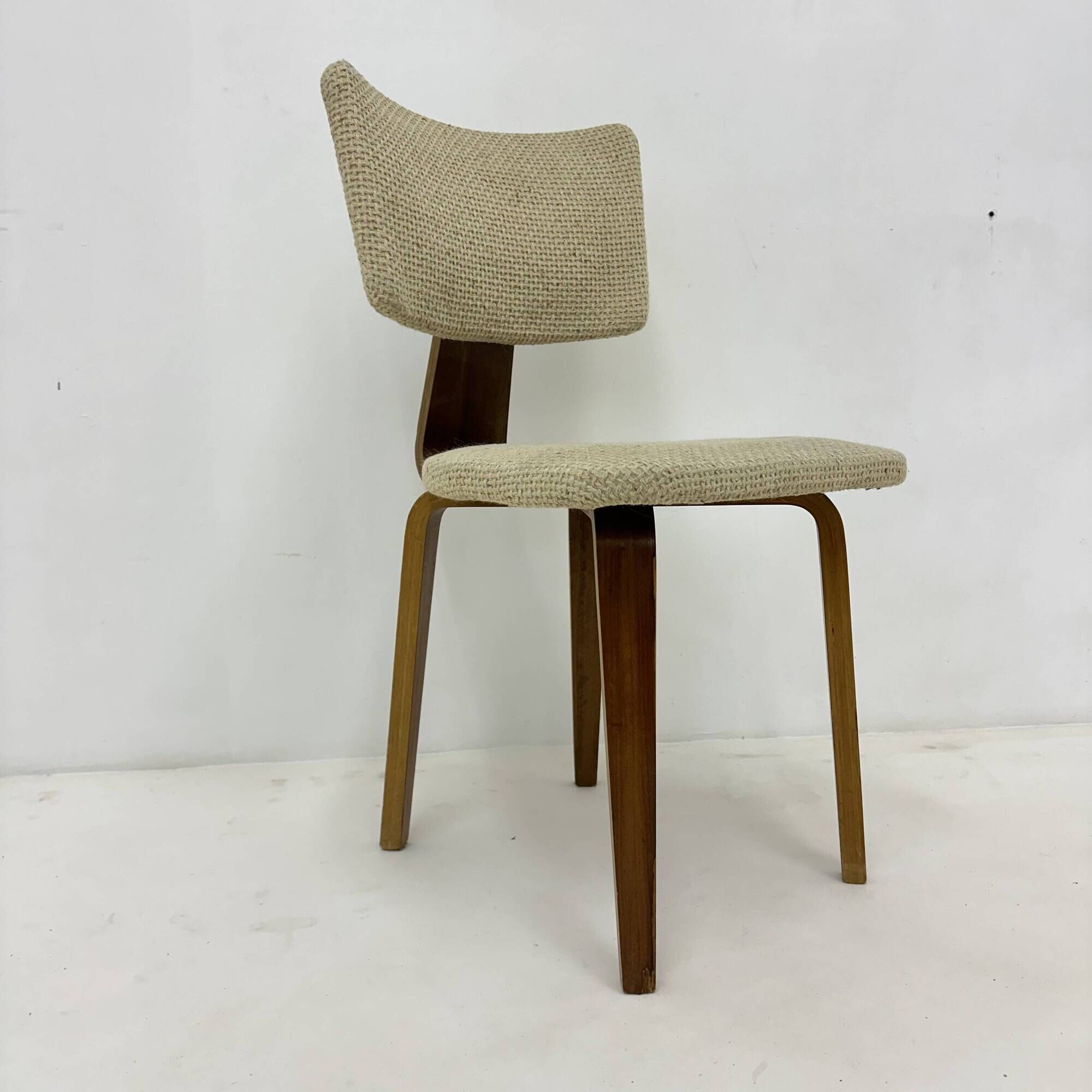 Set of 4 Dutch design by Cor Alons plywood dining chairs , 1960s