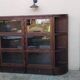 Large modular vintage display cabinet pierre cruiege for martin du
