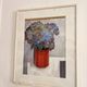 Still Life Painting Hydrangea Flowers Bouquet Pot 20th Century