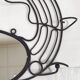 Vintage plant-bearing mirror in art nouveau style