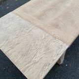 Extendable renovated 20th century oak farmhouse dining table, 200-280cm