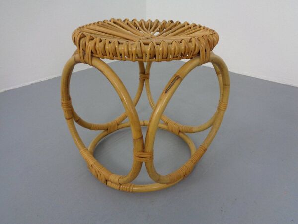 Bamboo Stool, Italy, 1960s