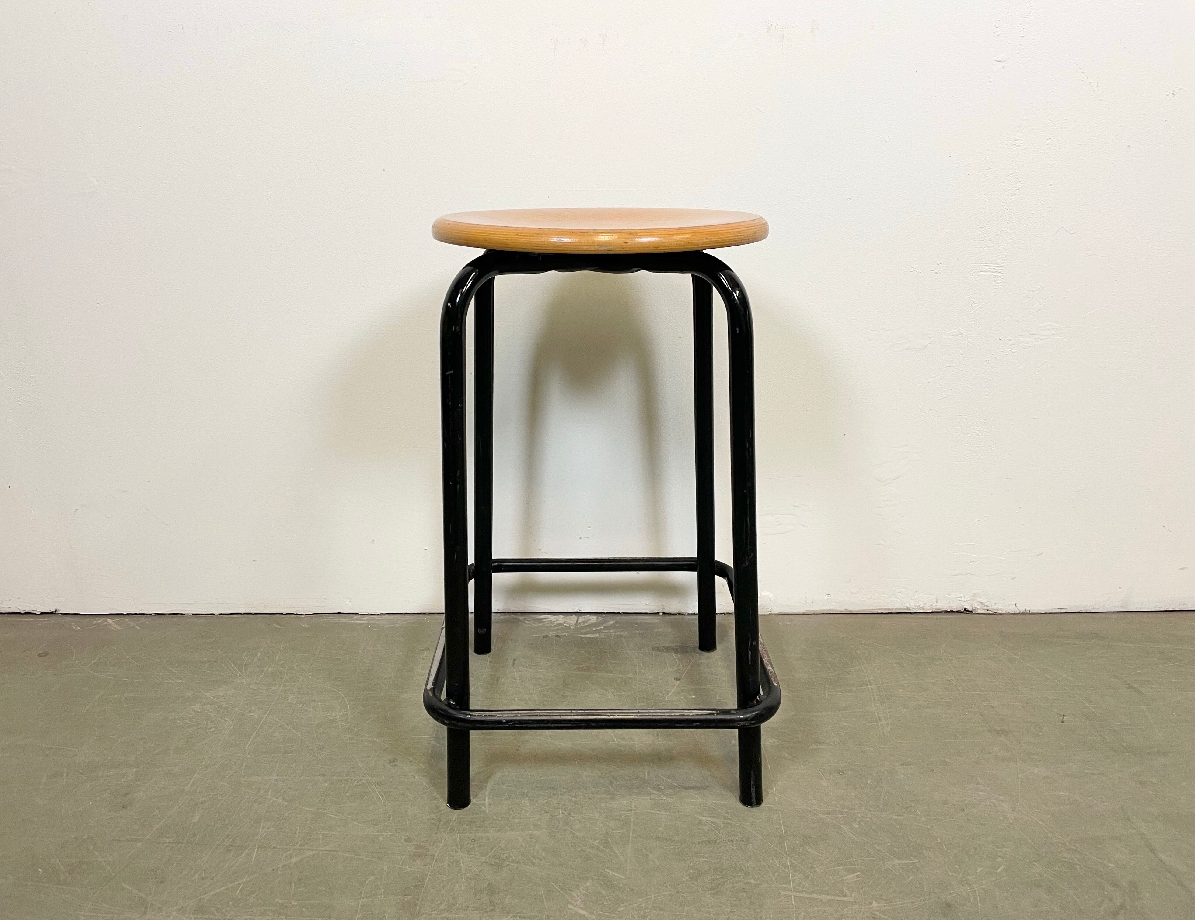 Vintage industrial italian stool, 1970s