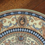 Round plate Sarreguemines polychrome