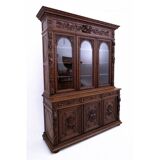 Carved library/sideboard, France, circa 1880.