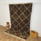 Traditional Berber rug dyed with walnut 240 x 150 cm