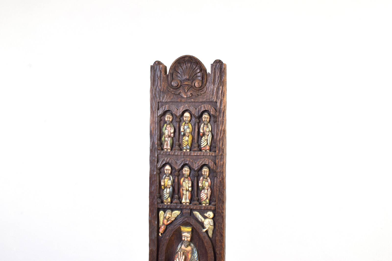 Chaise haute espagnole d'Ormecasa avec Jésus et les Apôtres, années 1970.
