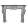 Louis XV style fireplace in white Carrara marble 19th century