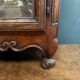 Small Louis XV mahogany display case with periwinkle legs