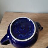 Vintage blue ceramic teapot from Sevres Price & Kesington