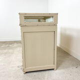 Vintage painted jewellery counter with top display