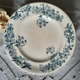 Old flat plates mismatched in earthenware