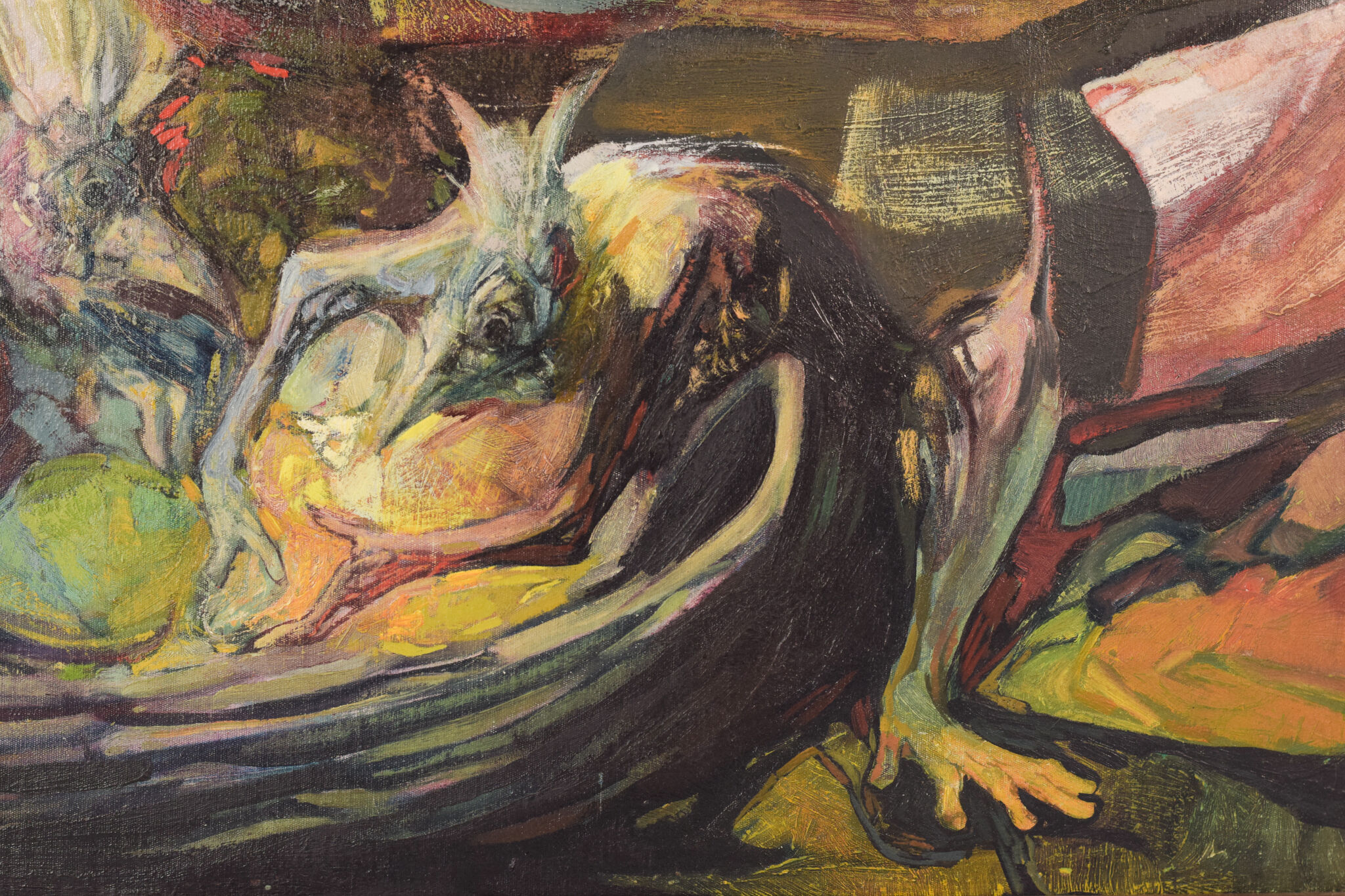 Oil on canvas influence of martin brothers