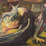 Oil on canvas influence of martin brothers