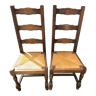 Lot de 2 chaises bois