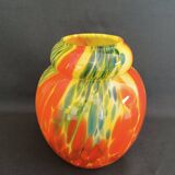 Art deco vase in multi-layered glass.