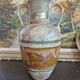 Large vintage vase St Clement France amphora shape fat lava