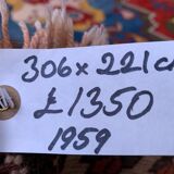 Old turkish kazak rug oriental, 306x221 cm