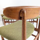 Ensemble de 6 chaises de salle à manger style années 60