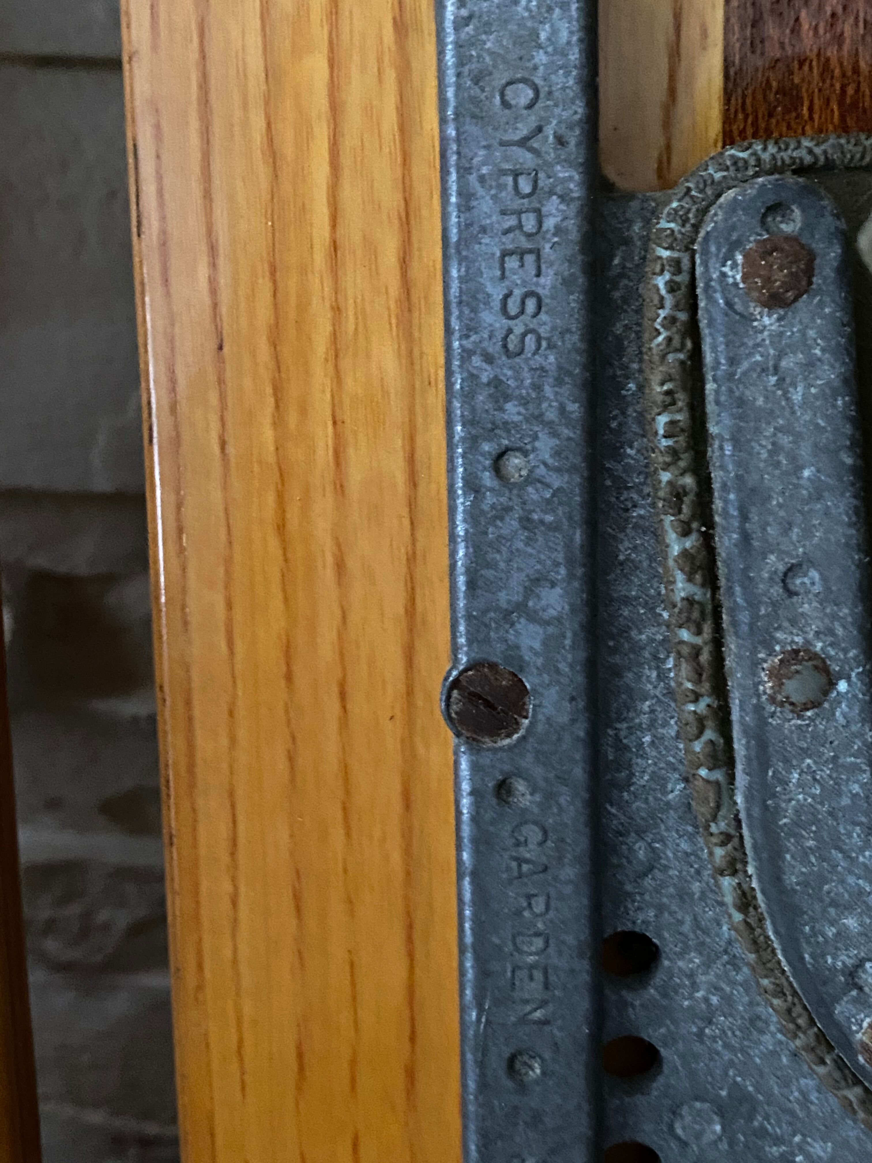 Wooden water ski pair