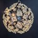 Mid century glass sputnik chandelier, 1970s
