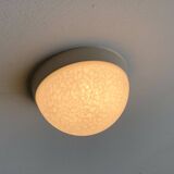 Suspension or wall lamp moon in glass from the vintage German space era by Peill & Putzler, 1970s.