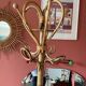 Rattan coat rack