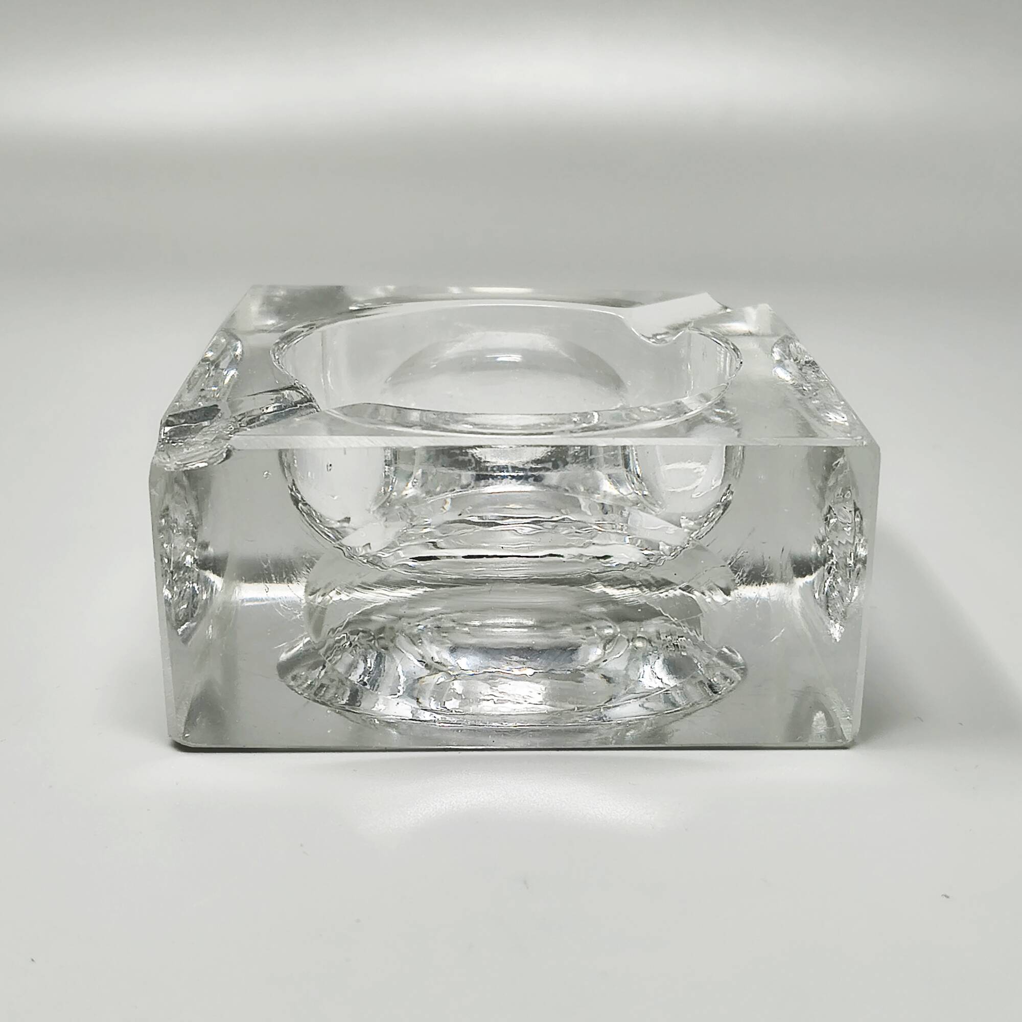 1970s Italian crystal glass smoking set by Antonio Imperatore
