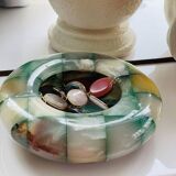 Onyx/marble ashtray or tray – natural stone assembly