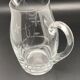Fine chiseled glass carafe