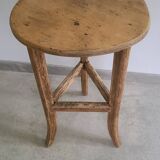Old solid oak plant stand