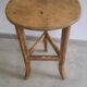 Old solid oak plant stand
