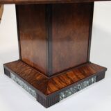 Art Deco Dining Table in Walnut Burl, 1930s