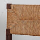 Set of 6 oak rush chairs, French work, 1950.