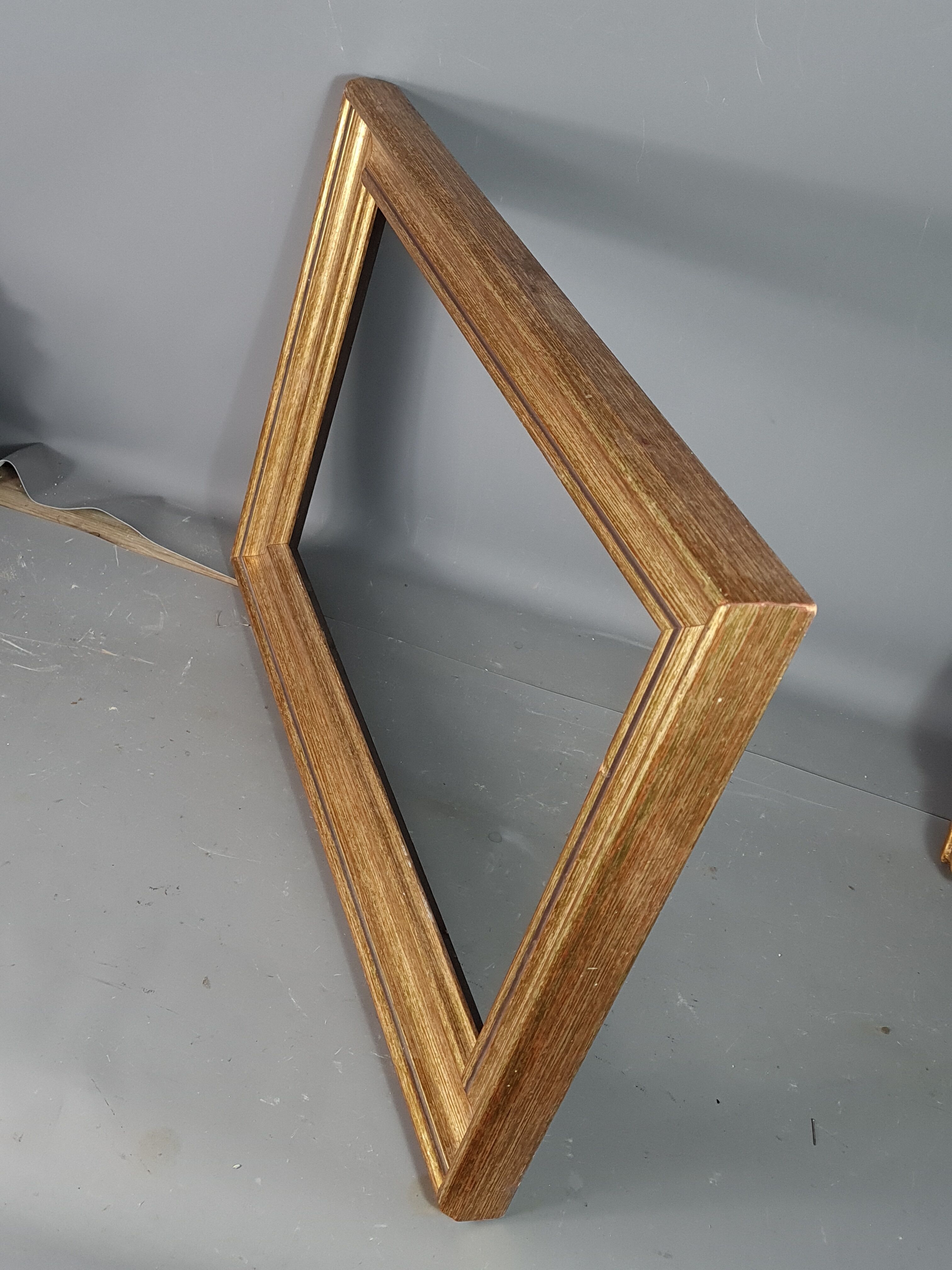 Gilded wooden frame with sheet 56x37 cm, foliage 46.6x27.6 cm beautiful occasion SB