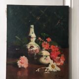 Still life oil on canvas XX ieme