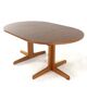 Round extendable dining table 2x 'Vienna' Thonet - mid-century modern style