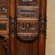 Louis XIII Revival wardrobe in walnut and marble