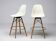 Set of two Herman Miller Mid Century Modern Charles Eames "PSW" bar stools.
