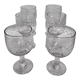 4 glasses wine or water in Baccarat crystal 1920 / 1930