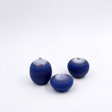 Set of 3 vintage blue miniature ceramics by Antonio Lampecco - Belgium