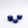 Set of 3 vintage blue miniature ceramics by Antonio Lampecco - Belgium