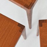 Kurt Ostervig nesting tables in teak Jason Mobler Denmark 1960