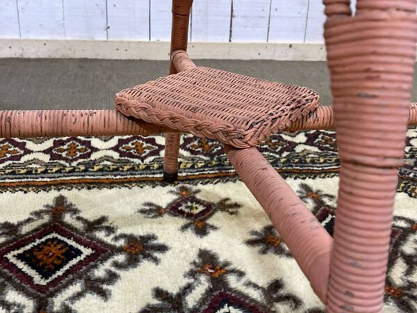 Guéridon anglais LLoyd Loom des années 1930