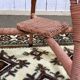 English Lloyd Loom pedestal table from the 1930s